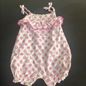 Carter's Pink and White Baby Romper